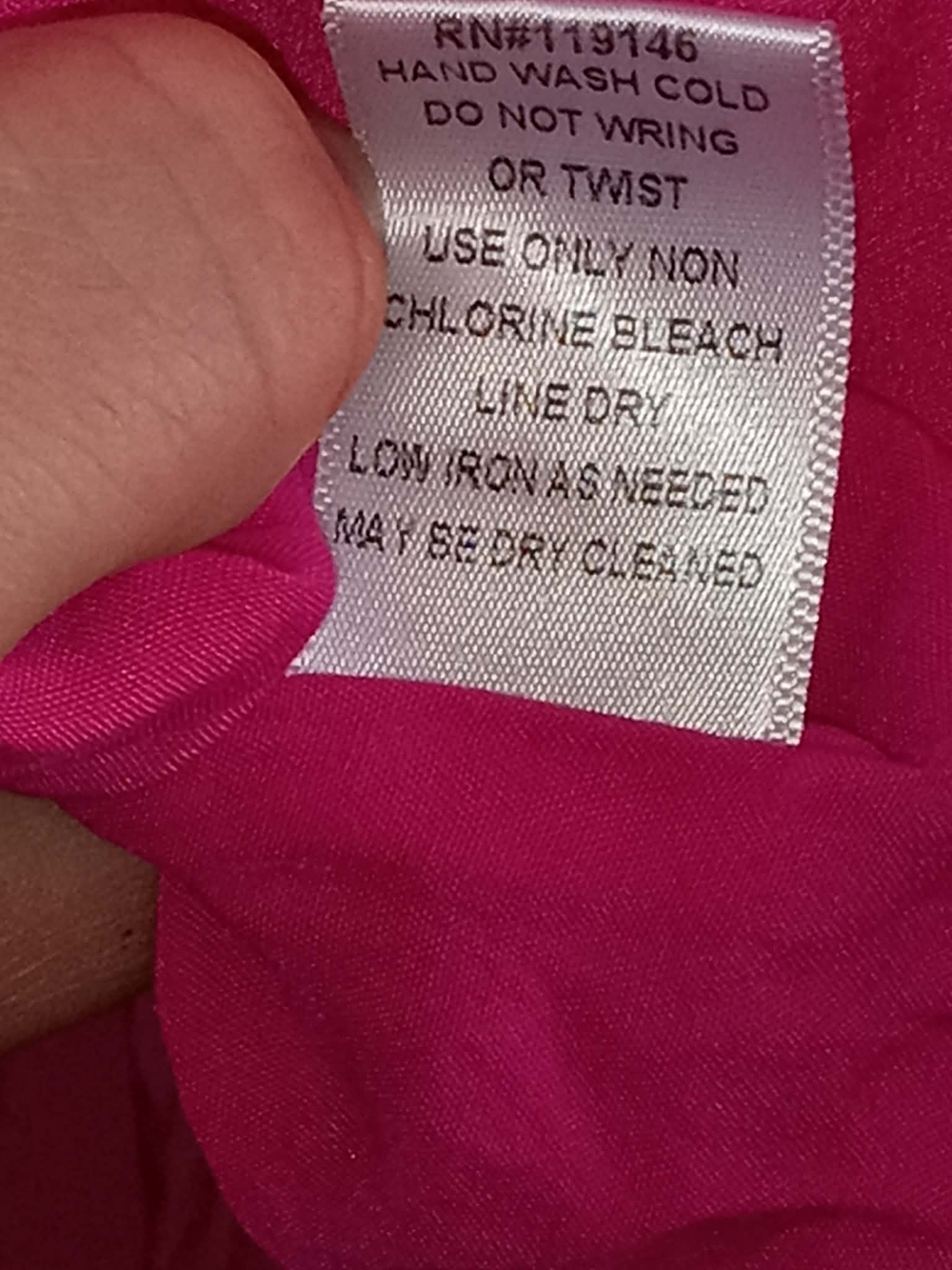JODIFL Large Hot Pink Pleated Sleeve V-Neck Tie Shirt Flowy Summer Boho Casual - Picture 4 of 5
